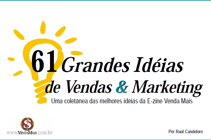 E-book com 61 Idéias de Vendas e Marketing